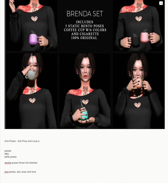 How to organise your poses and backdrops?