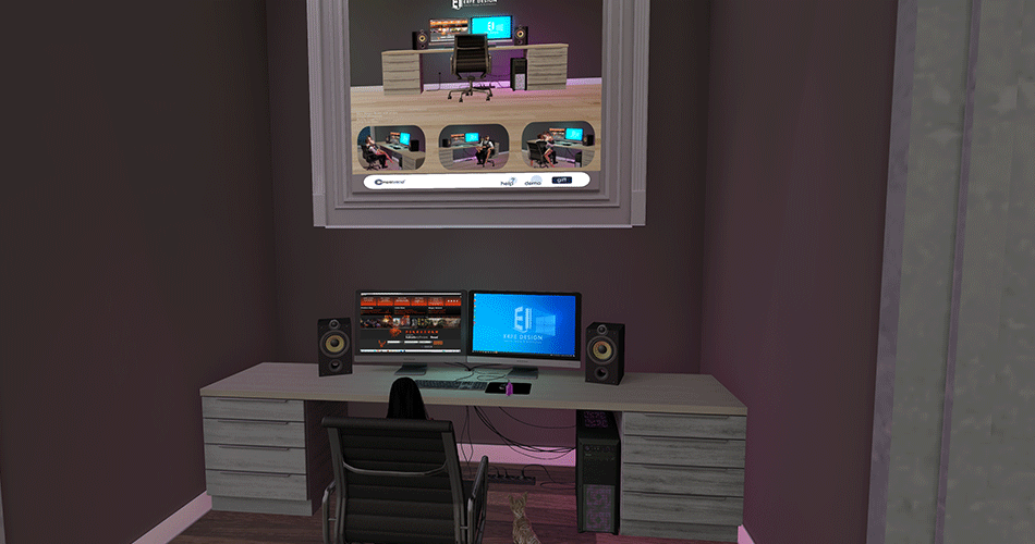 A Deep Dive into an Overpriced and Poorly Animated Gamer Desk in Second Life
